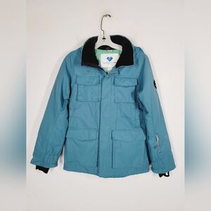Obermeyer Teal Winter Jacket, Size Large